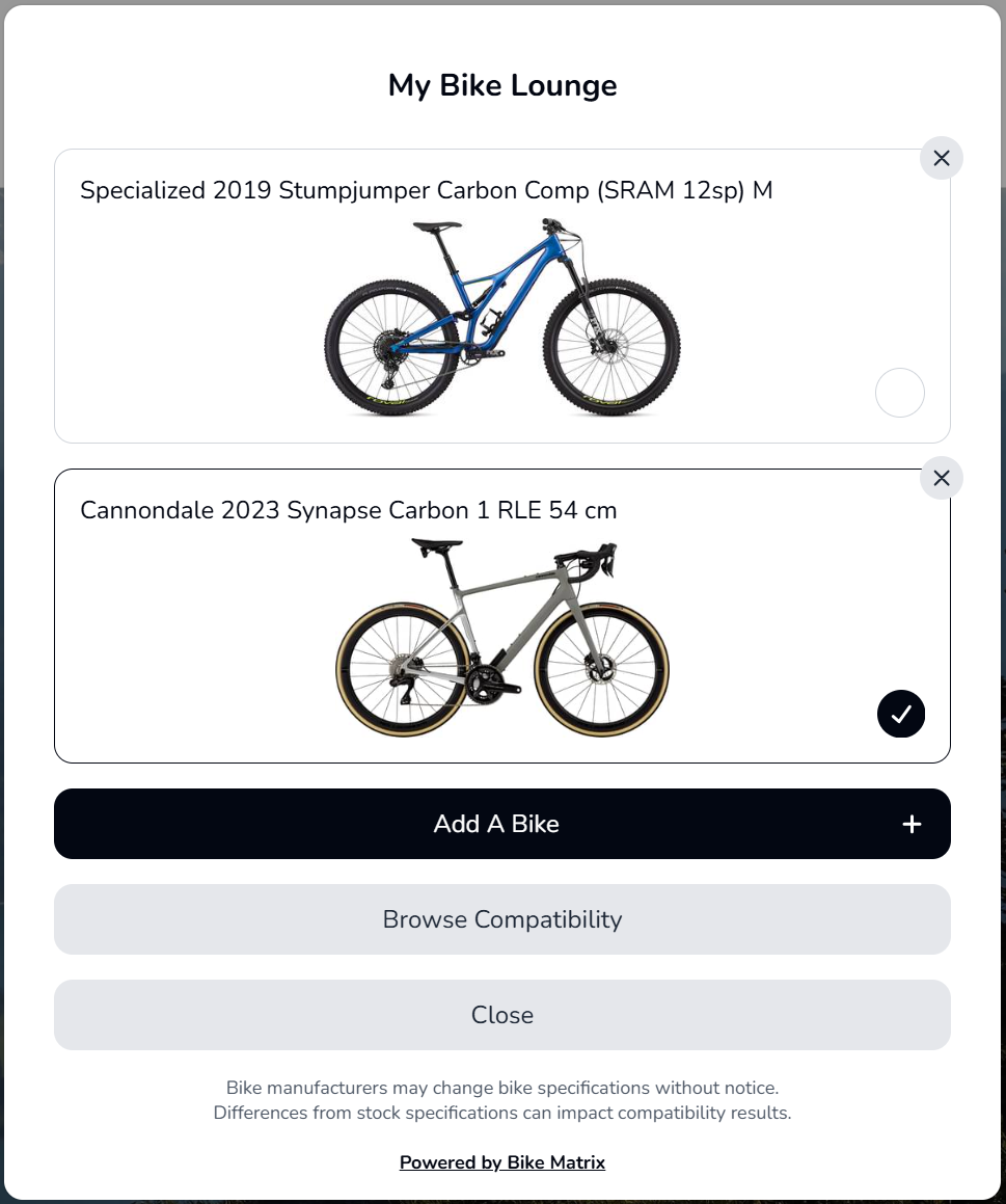 Image of the Bike Matrix Bike Lounge