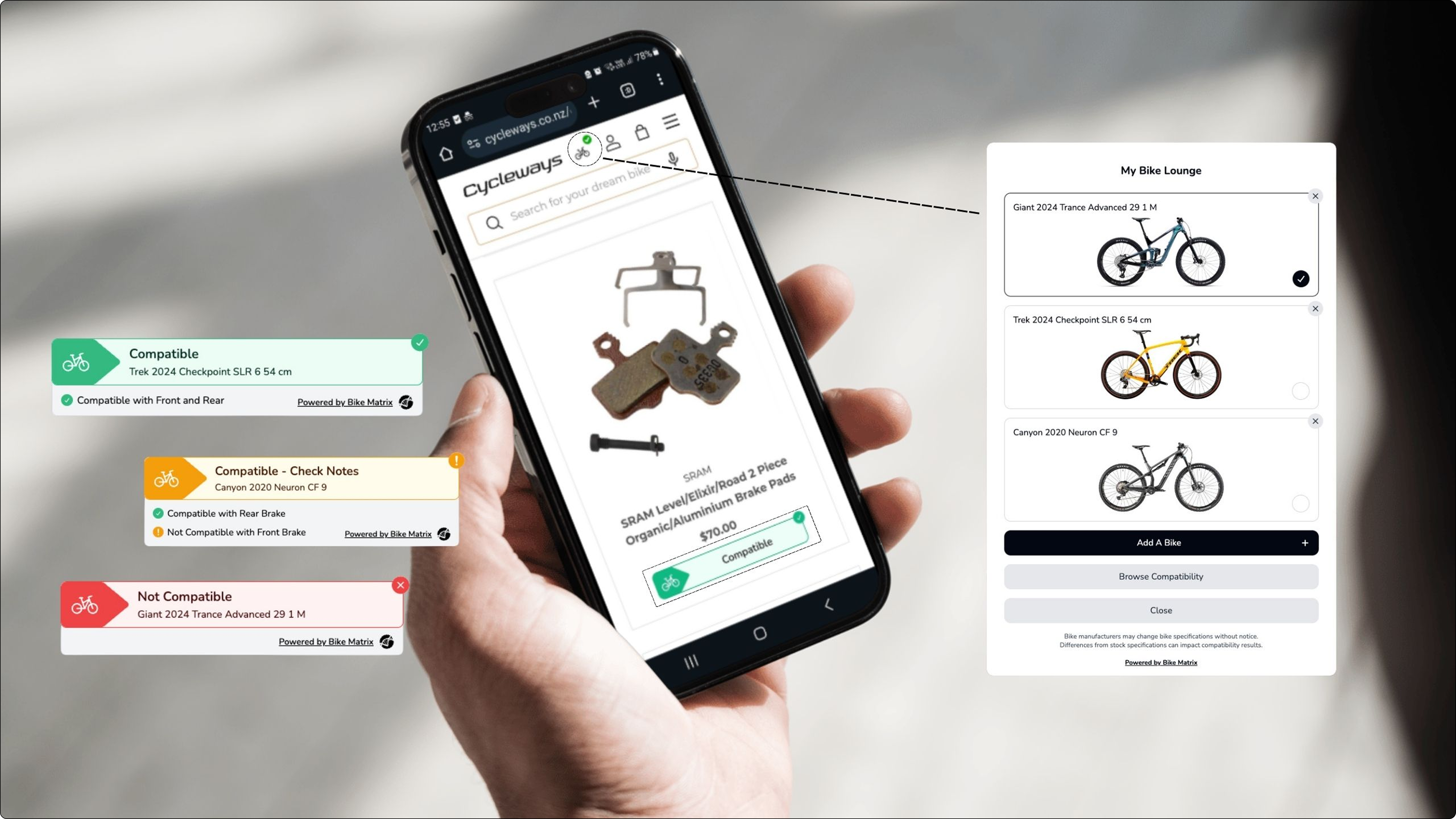 Bike Matrix Compatibility